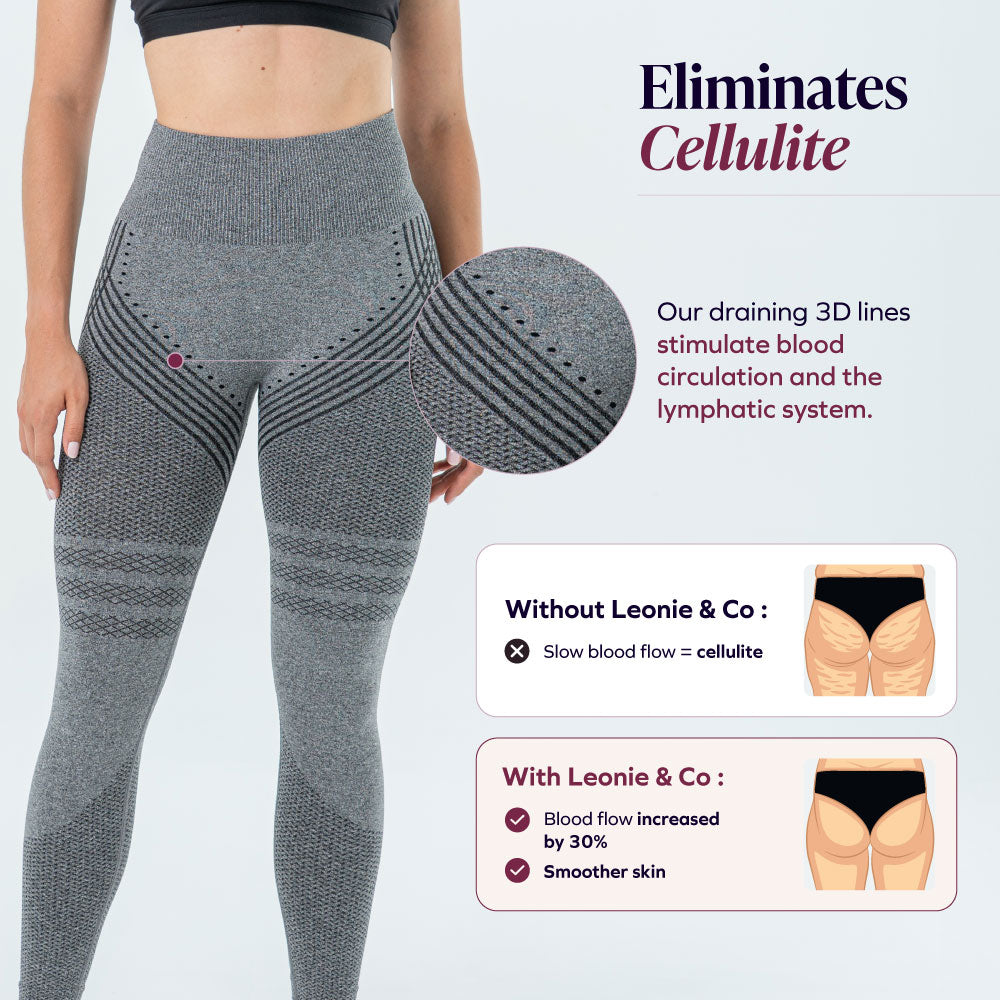 A legging that drains & shapes your figure