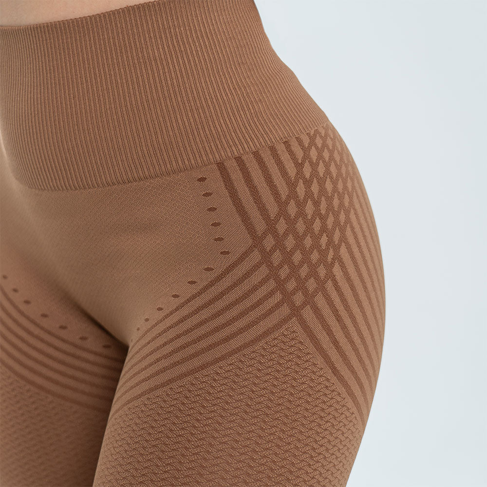Leggings 3D | Marron chocolat
