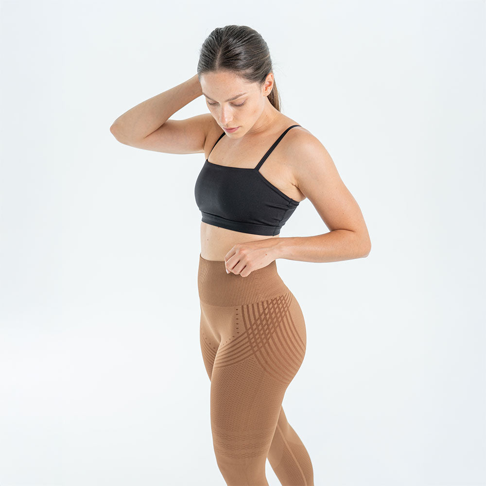 Leggings 3D | Marron chocolat