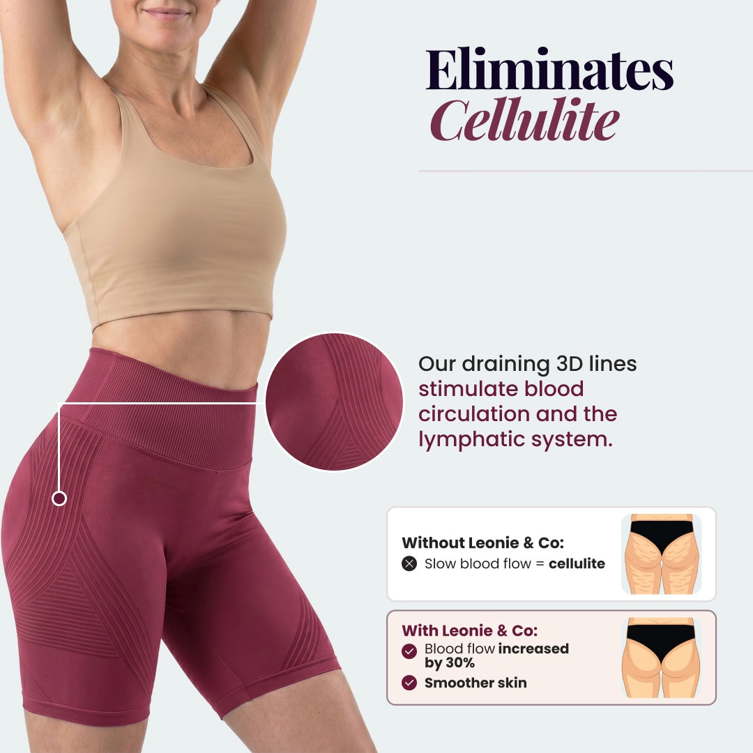 3D Shorts | Wine Red