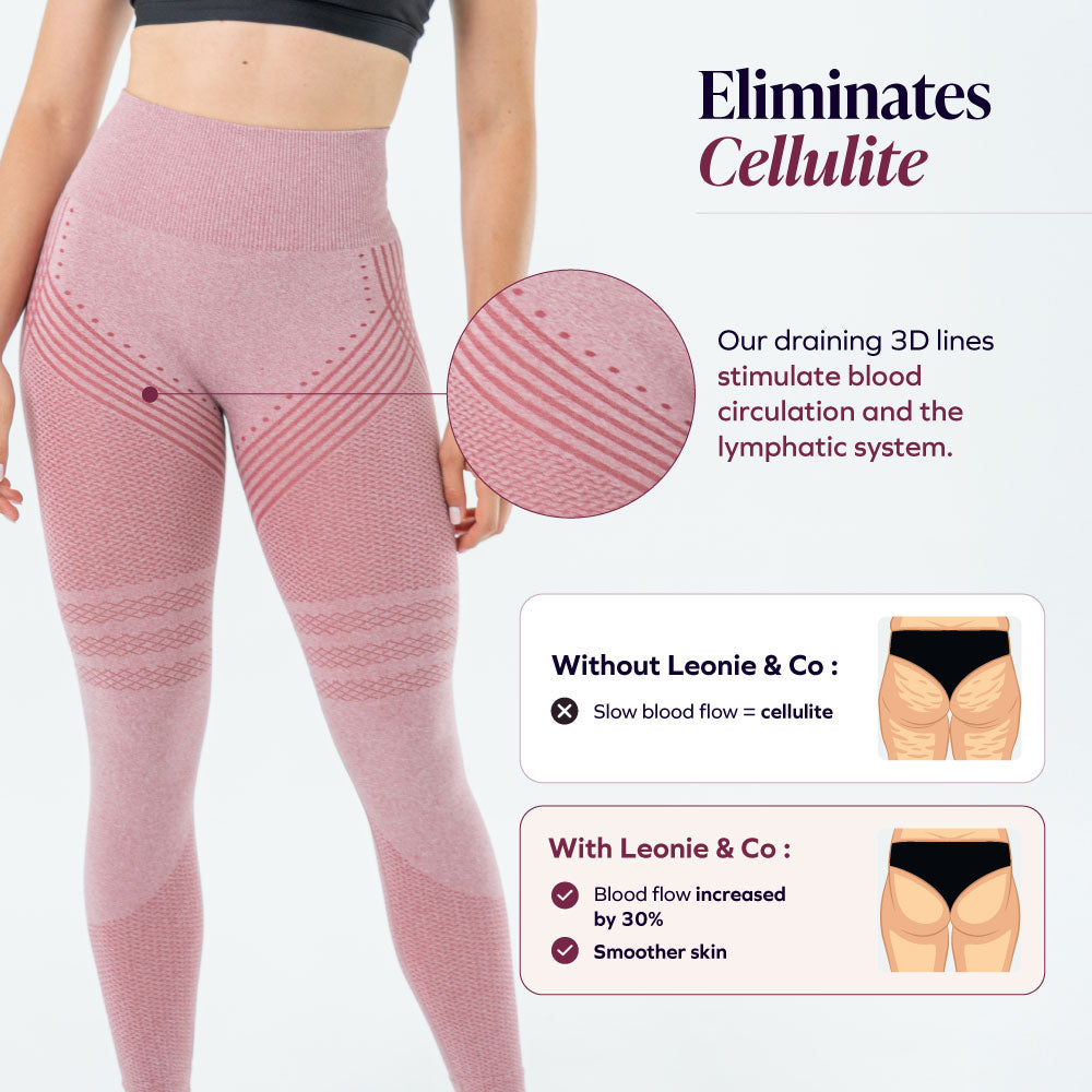 Leggings 3D | Rose tendre