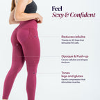 Leggings 3D | Bordeaux