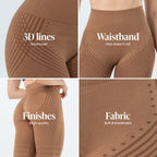 Leggings 3D | Marron chocolat