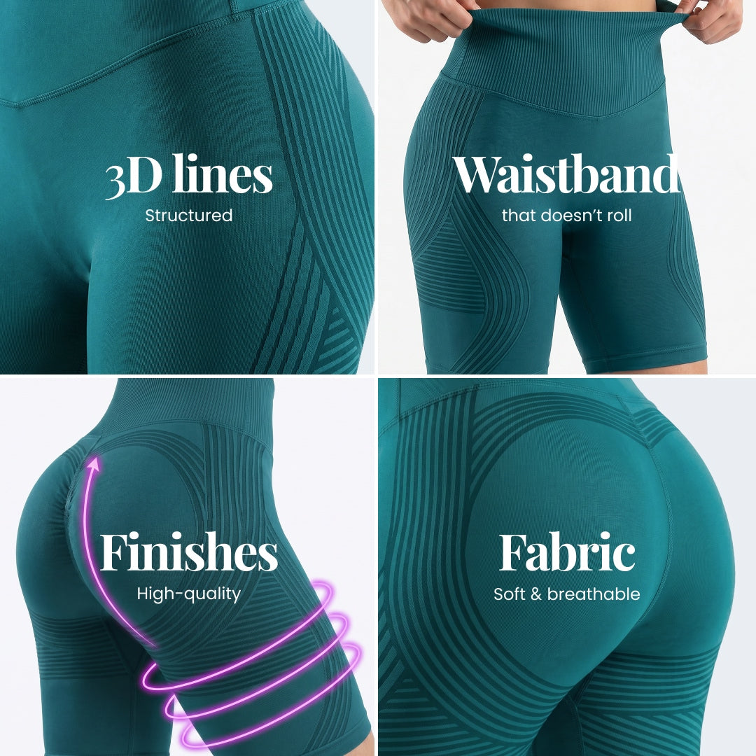 Shorts 3D | Bleu canard