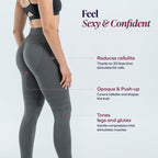 Leggings 3D | Gris foncé