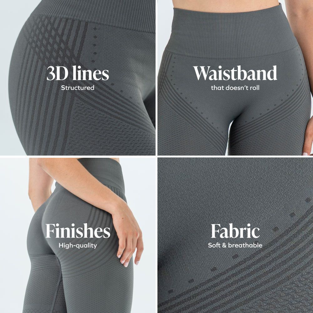 Leggings 3D | Gris foncé