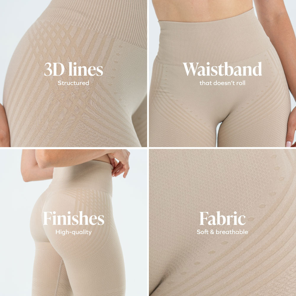 Leggings 3D | Beige