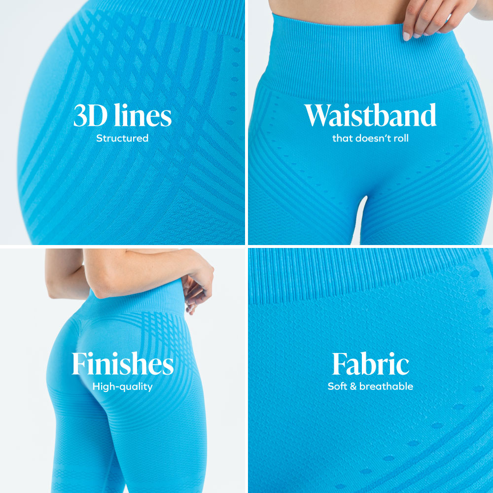 Leggings 3D | Bleu