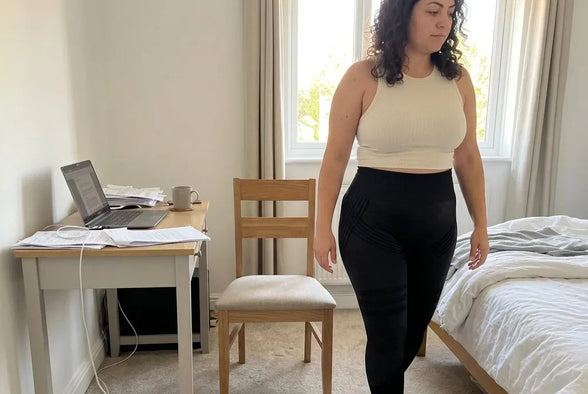 Standing up from the desk at the end of the day