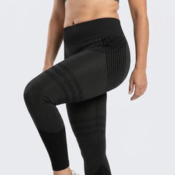 The ankle cuff: the knit is finer and tighter than the calf above it
