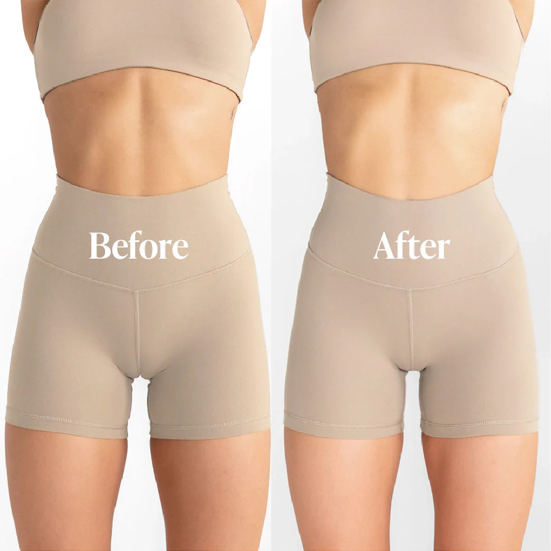 High-waisted thong nude (Set of 3)