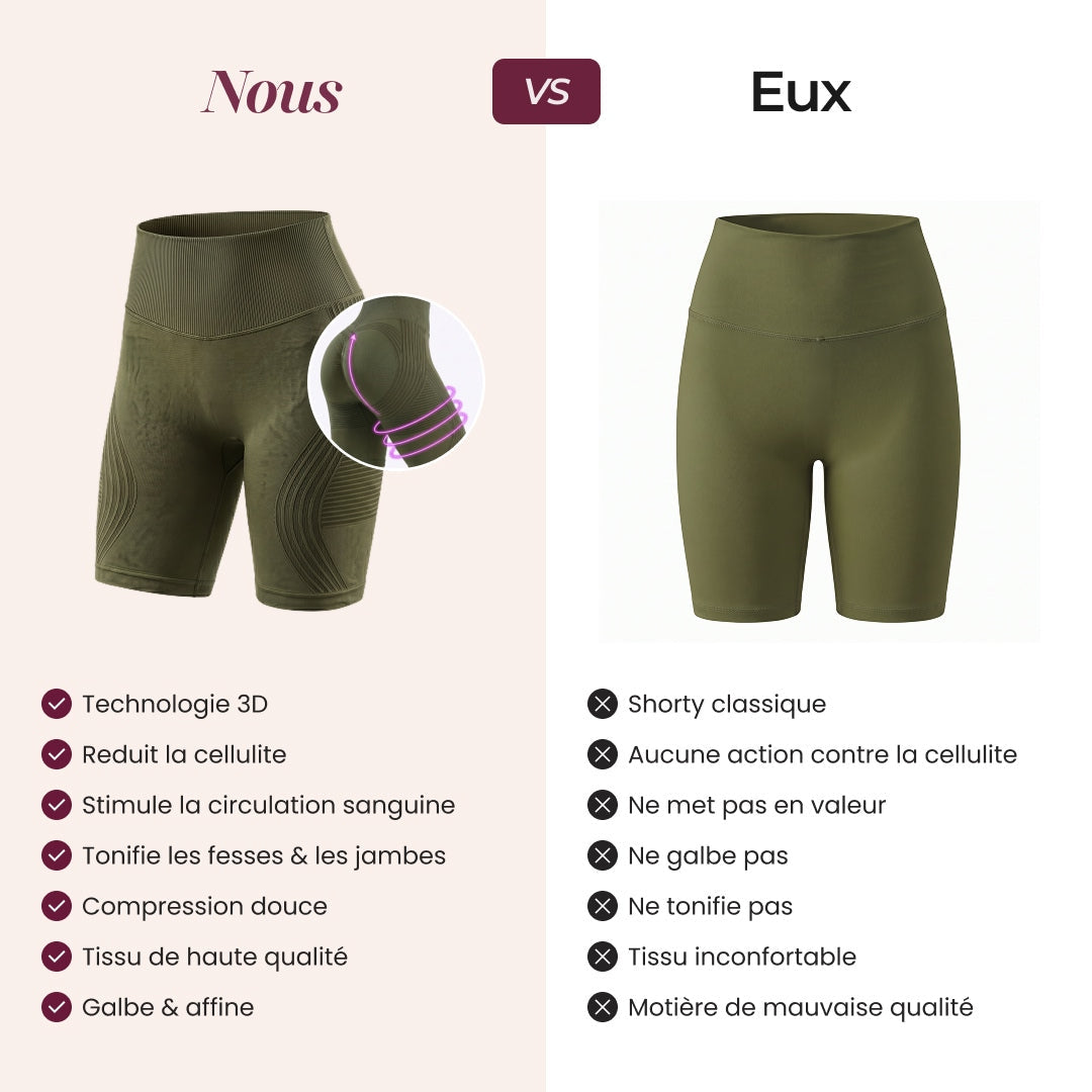 Shorts 3D | Vert olive