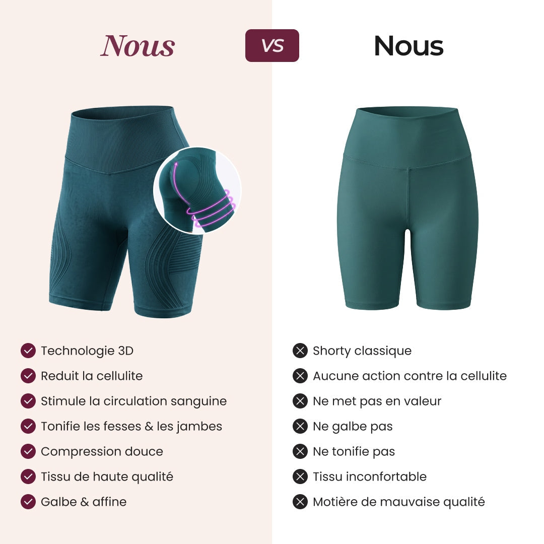 Shorts 3D | Bleu canard