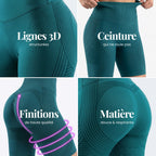 Shorts 3D | Bleu canard