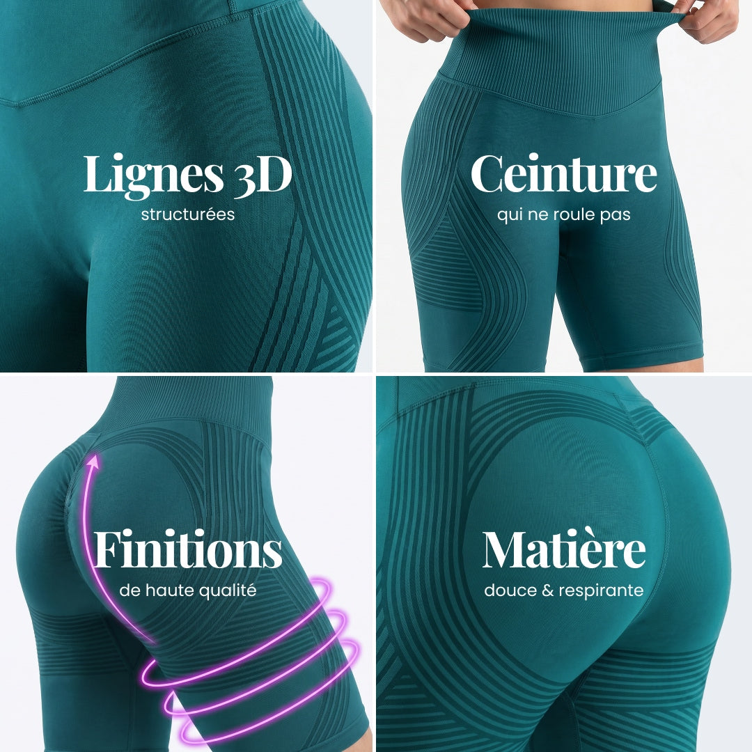 Shorts 3D | Bleu canard