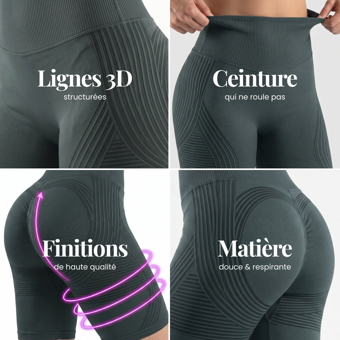 Shorts 3D | Gris foncé