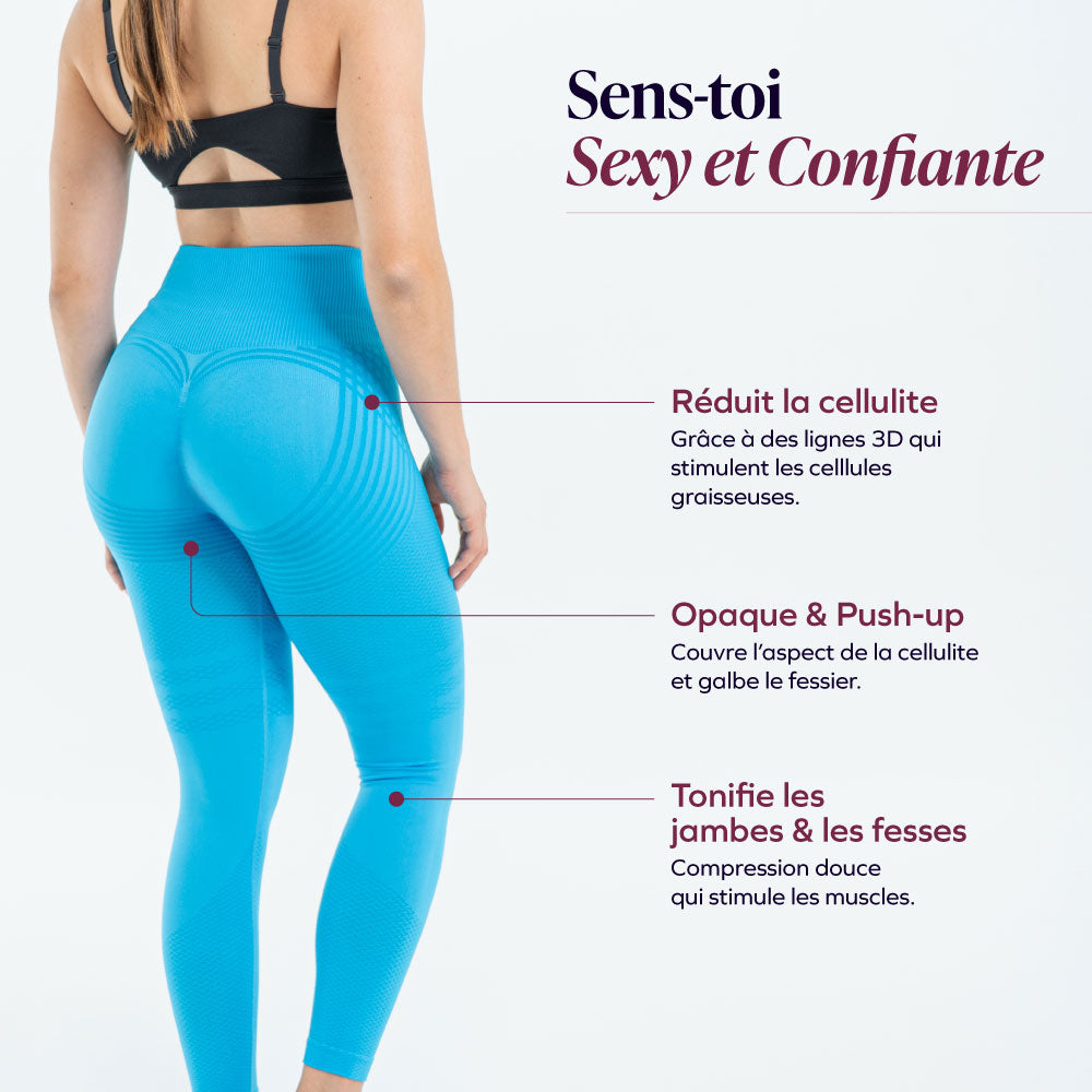 Leggings 3D | Bleu