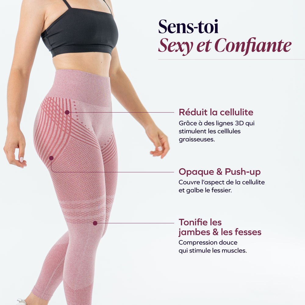 Leggings 3D | Rose tendre