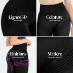 Leggings 3D | Noir