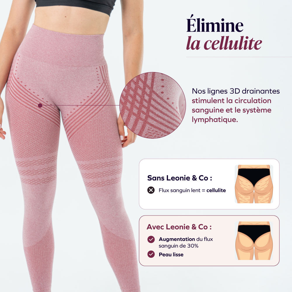 Leggings 3D | Rose tendre