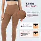 Leggings 3D | Marron chocolat
