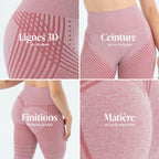 Leggings 3D | Rose tendre