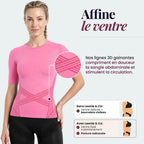 __SWATCH__Pink Leonie & Co 3D Sculpting T-Shirt in pink