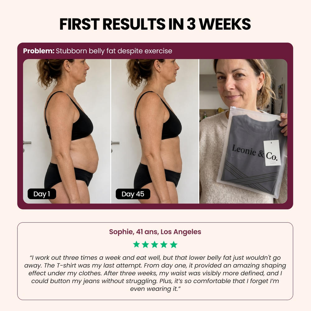 Customer review: Sophie, 41, Los Angeles, on her first weeks with the 3D Sculpting T-Shirt