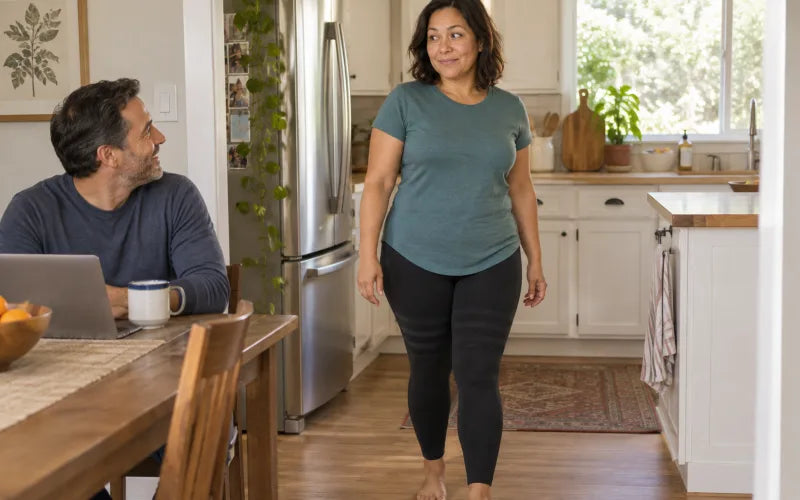 Her husband noticing the change on day seven