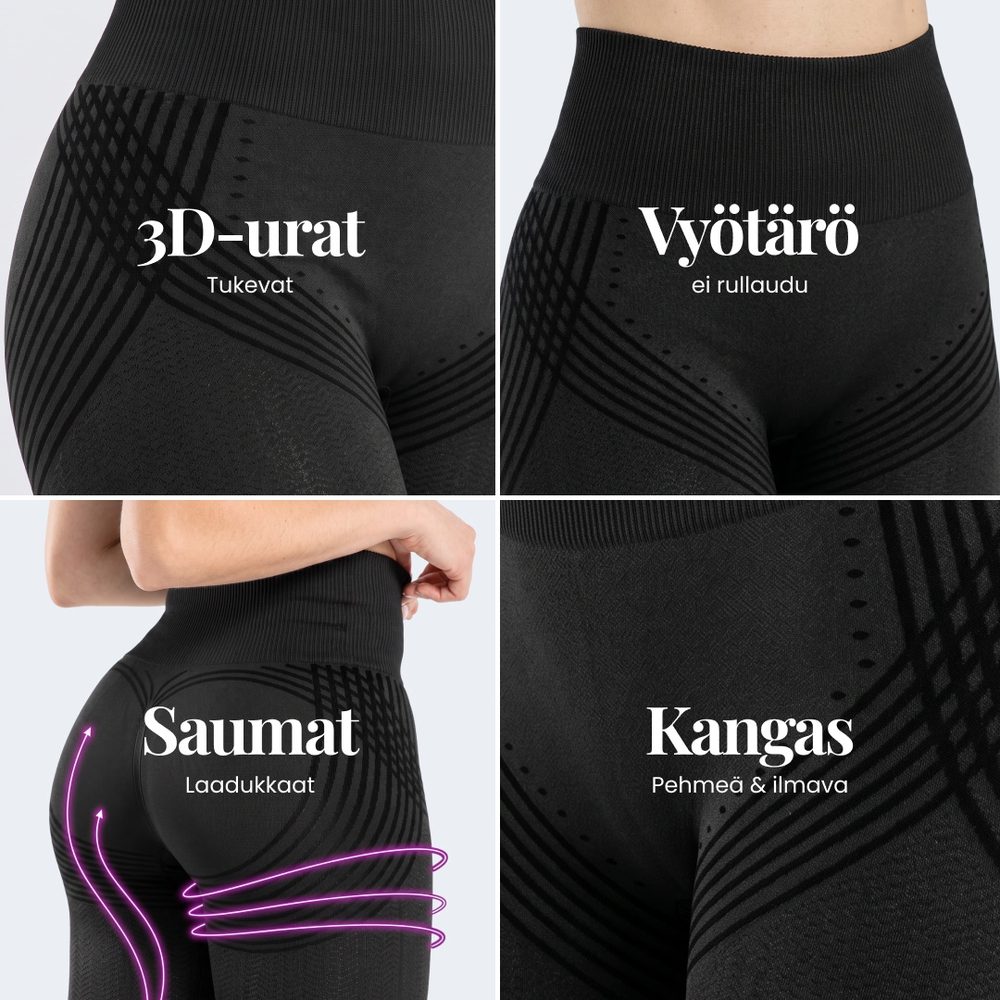 3D-leggingsit | 2 kappaleen pakkaus