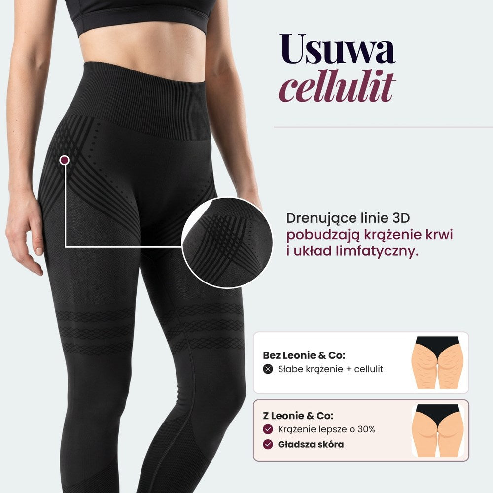 Legginsy 3D | Czarny