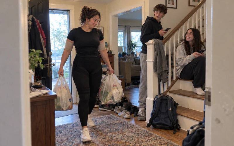 Day 30: her kids can tell something changed