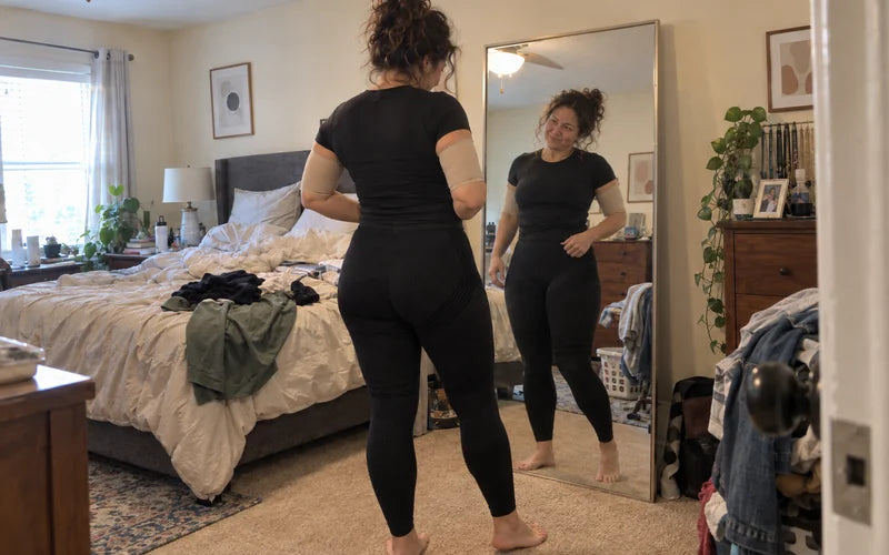 Day 60: she looks in the mirror and smiles