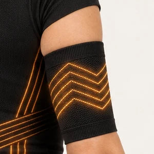 3D Arm Sleeve with its chevron knit glowing