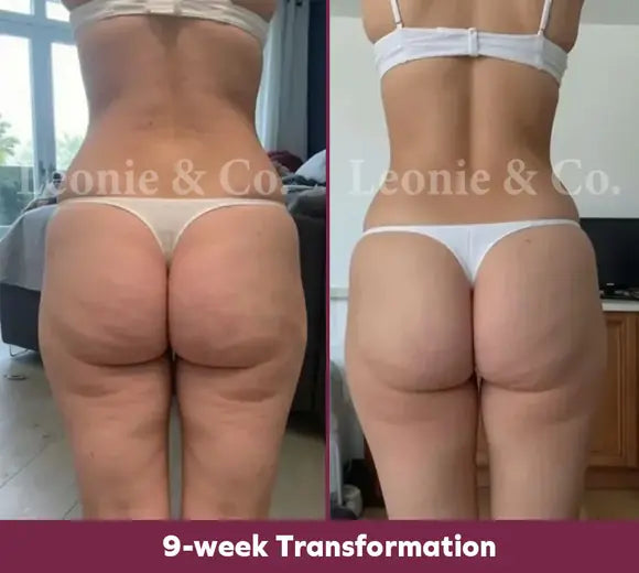 Customer before and after, 9 weeks