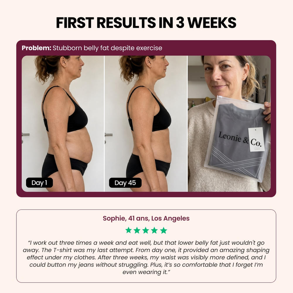 Customer review: Sophie, 41, Los Angeles, on her first weeks with the 3D Sculpting T-Shirt