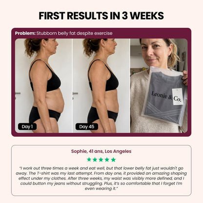 Customer review: Sophie, 41, Los Angeles, on her first weeks with the 3D Sculpting T-Shirt