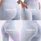 3D Pocket Legging, Light Purple, 3D Lines