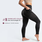 3D Pocket Legging, Black, #1 Anti-cellulite