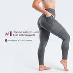 3D Pocket Legging, Dark Gray, #1 Anti-cellulite