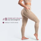 3D Pocket Legging, Beige, #1 Anti-cellulite