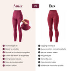 3D Pocket Legging, Wine Red, Us vs Them