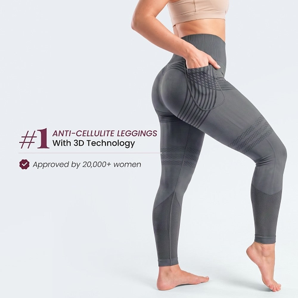3D Pocket Legging, Dark Gray, #1 Anti-cellulite