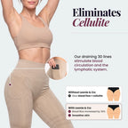 3D Pocket Legging, Beige, Eliminates Cellulite