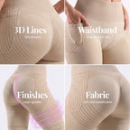 3D Pocket Legging, Beige, 3D Lines
