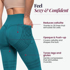 3D Pocket Legging, Teal, Feel Sexy