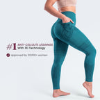 3D Pocket Legging, Teal, #1 Anti-cellulite