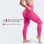 3D Pocket Legging, Pink, #1 Anti-cellulite