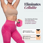 3D Pocket Legging, Pink, Eliminates Cellulite