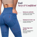 3D Pocket Legging, Sky Blue, Feel Sexy